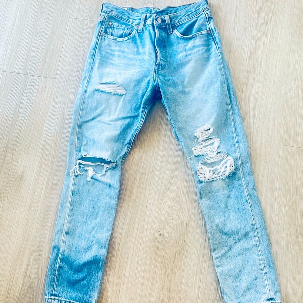 LEVI’S DENIM 501 S Size 27 L 28” - Picture 4 of 9